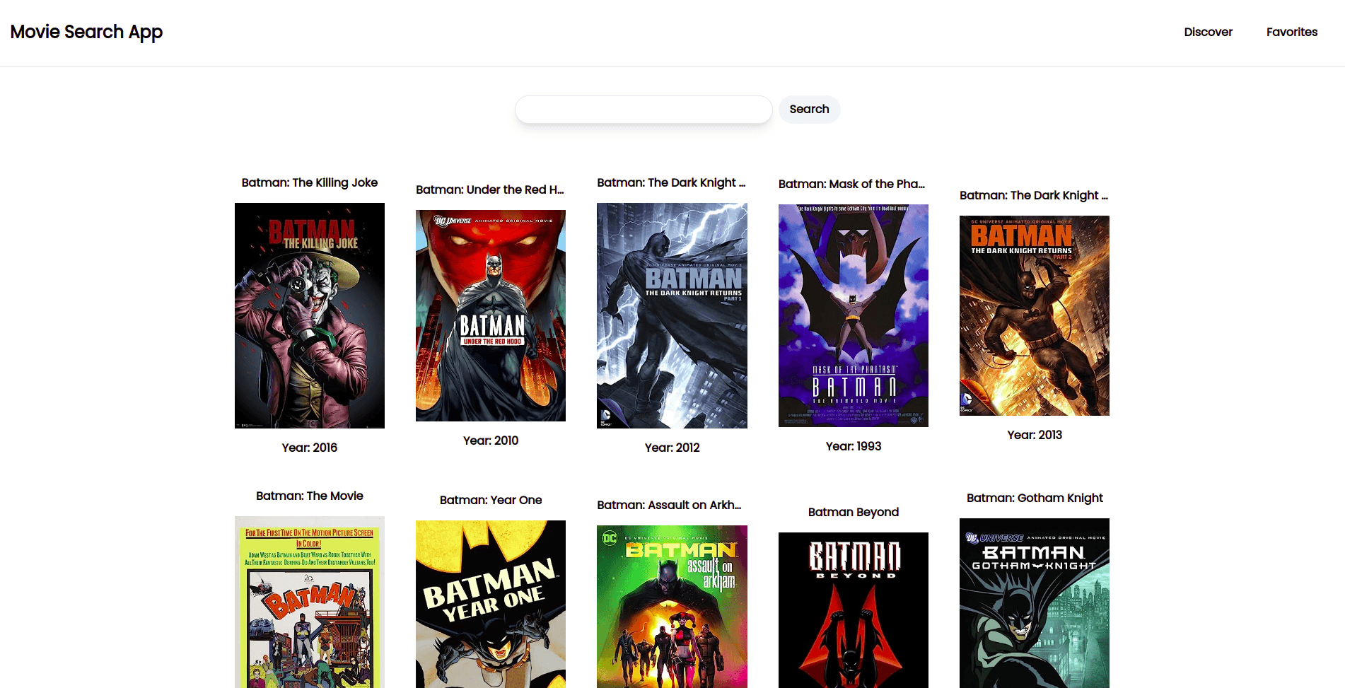 Movie Search App